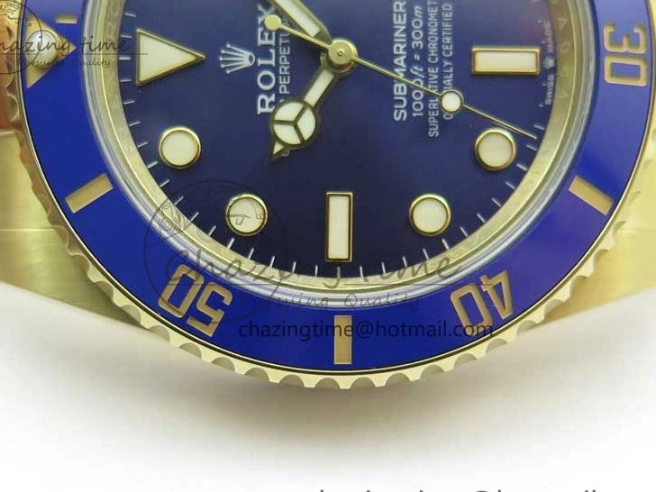MiroTime 0506 Submariner 41mm 126618 LB YG BP Maker Best Edition Blue Dial on YG Bracelet DailyWear 2572